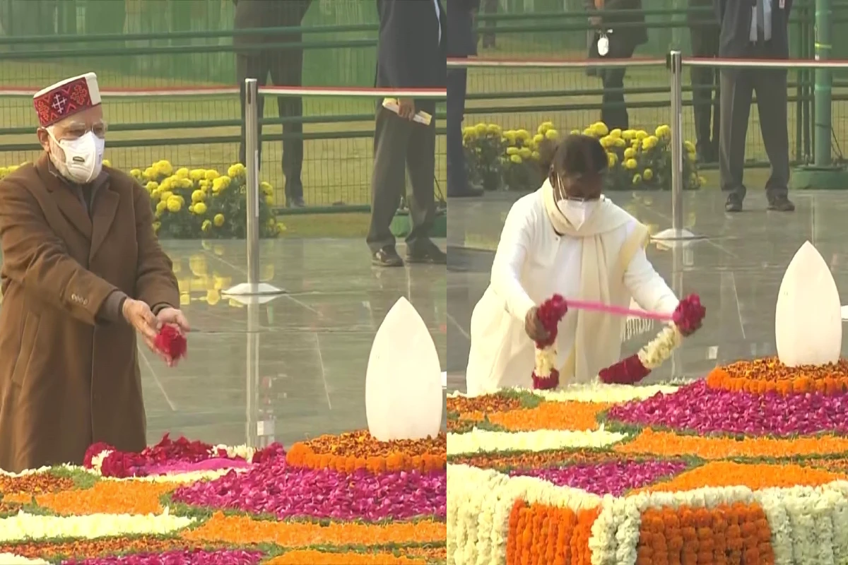 Indian top political leaders paid floral tributes to former Prime Minister Atal Bihari Vajpayee.