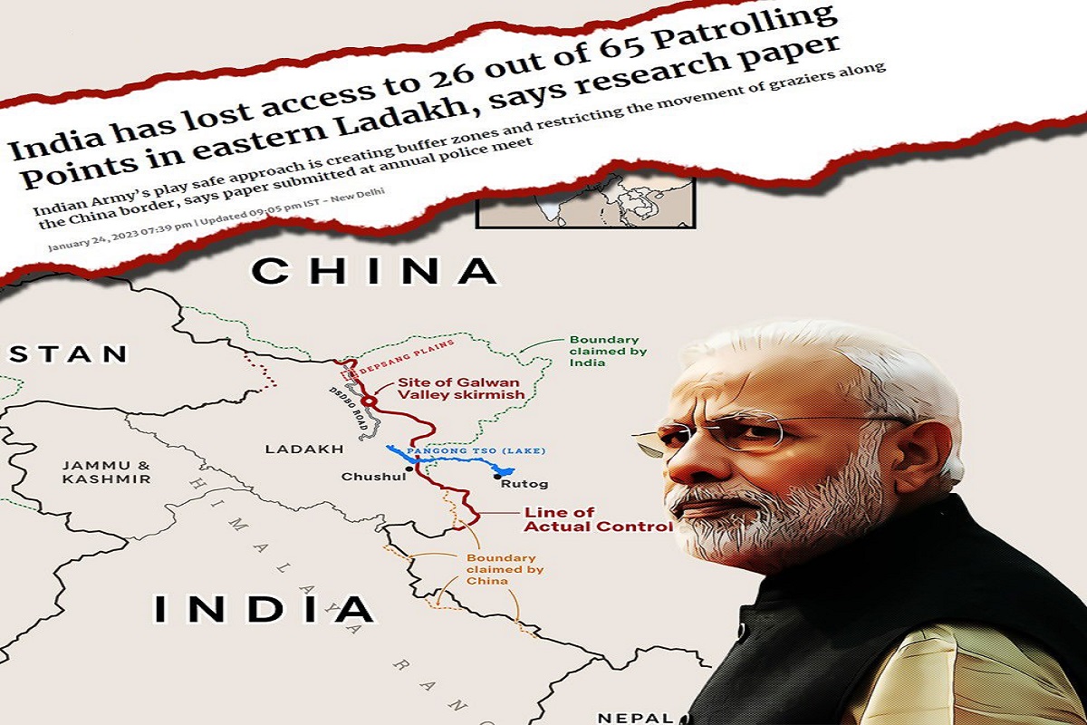 Is It True : India losses access to 26 out of 65 patrolling points in eastern Ladakh?