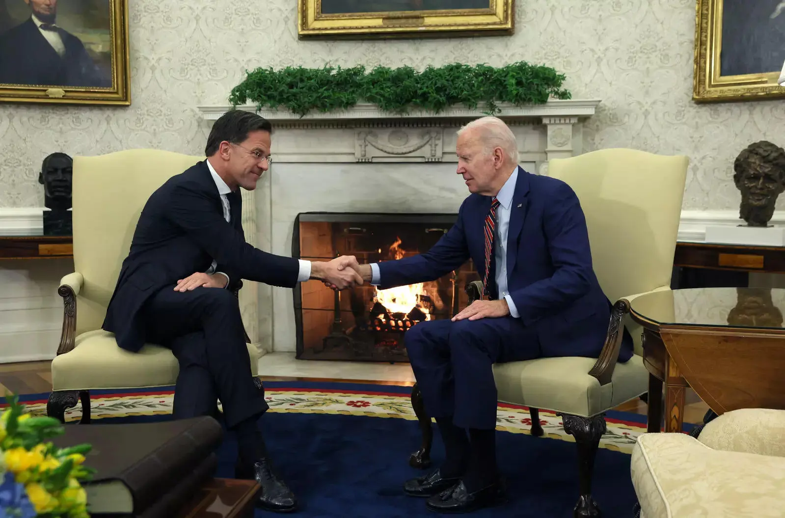 US President Joe Biden and Prime Minister of the Netherlands Mark Rutte