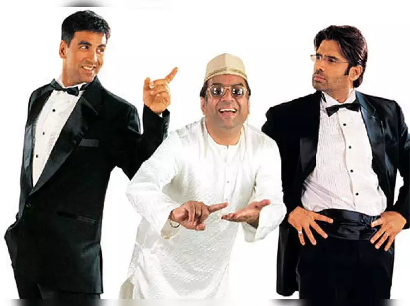 Hera Pheri trio Akshay Kumar, Suniel Shetty, and Paresh Rawal