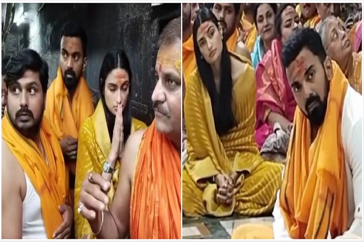 Mahakaleshwar: KL Rahul, Wife Athiya Shetty Visit Mahakal Temple, Seek Blessings Praying In Sanctum Sanctorum