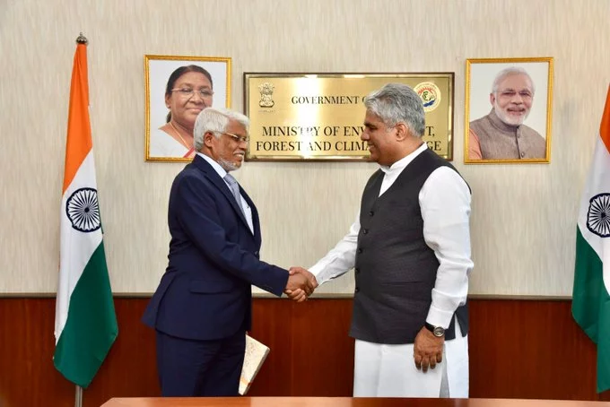 Environment Minister Bhupendra Yadav Discusses Land Degradation & Combating Climate Change With His Sri Lankan Counterpart