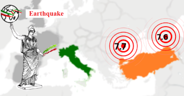 Turkey moved down by ten feet, claims Prof Carlo Doglioni