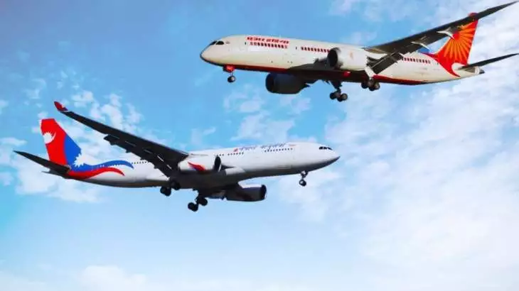 Air India & Nepal Airlines Aircraft