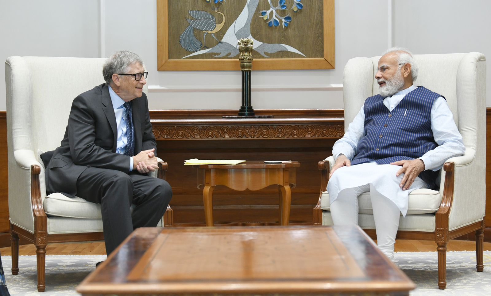 Prime Minister Narendra Modi & Bill Gates