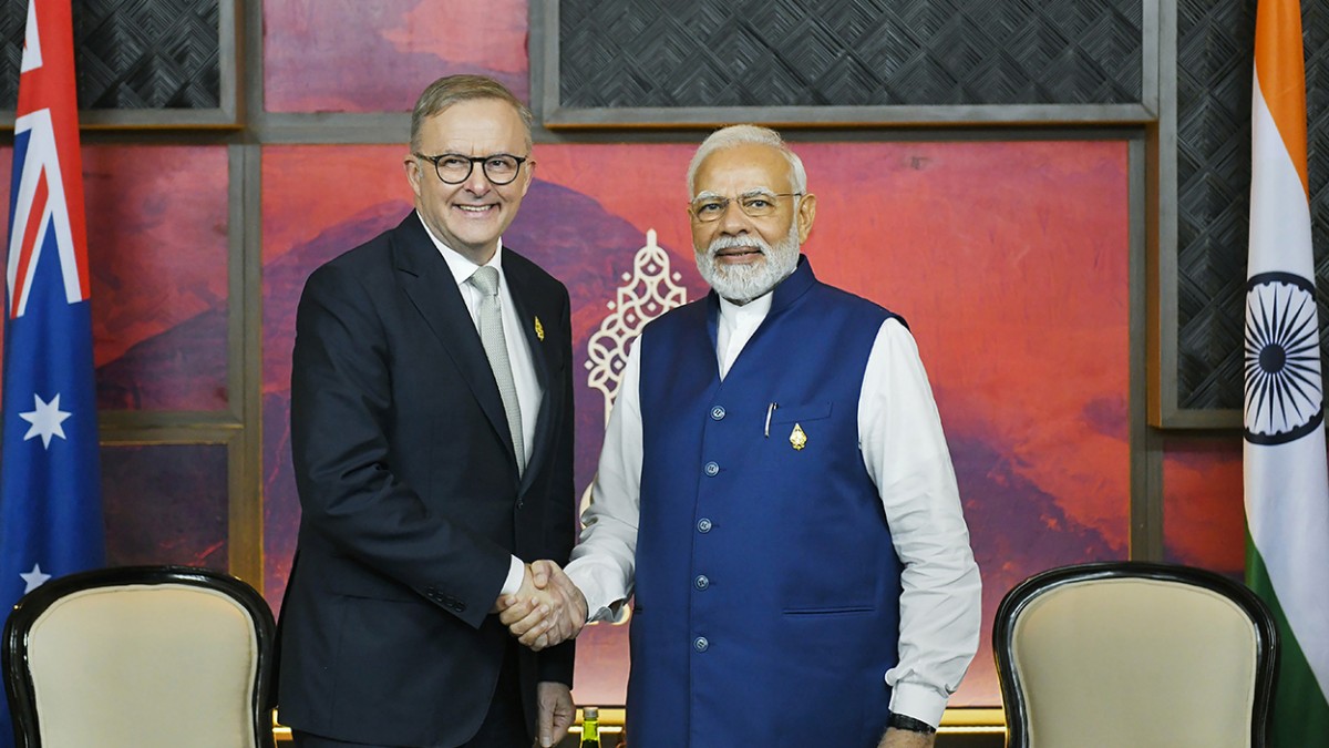 Prime Minister Narendra Modi and his Australian counterpart Anthony Albanese