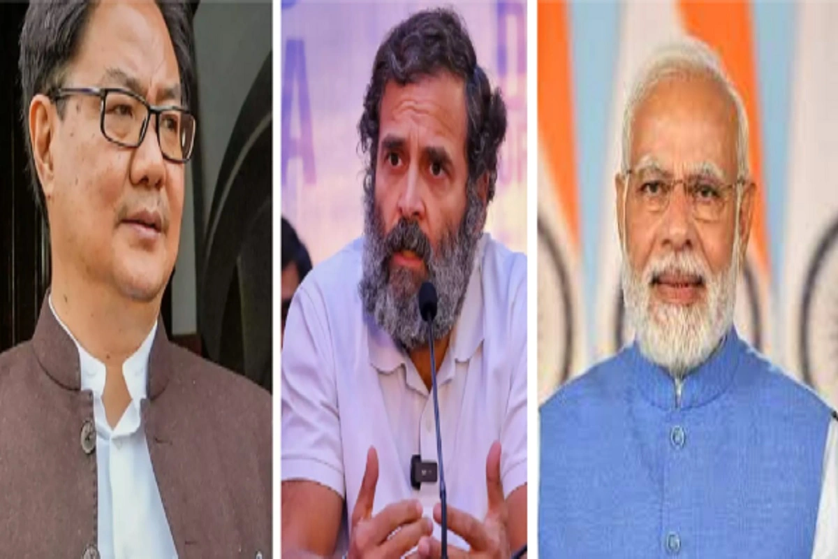 Kiren Rijiju Accuses Rahul Gandhi Of Insulting India On Foreign Soil