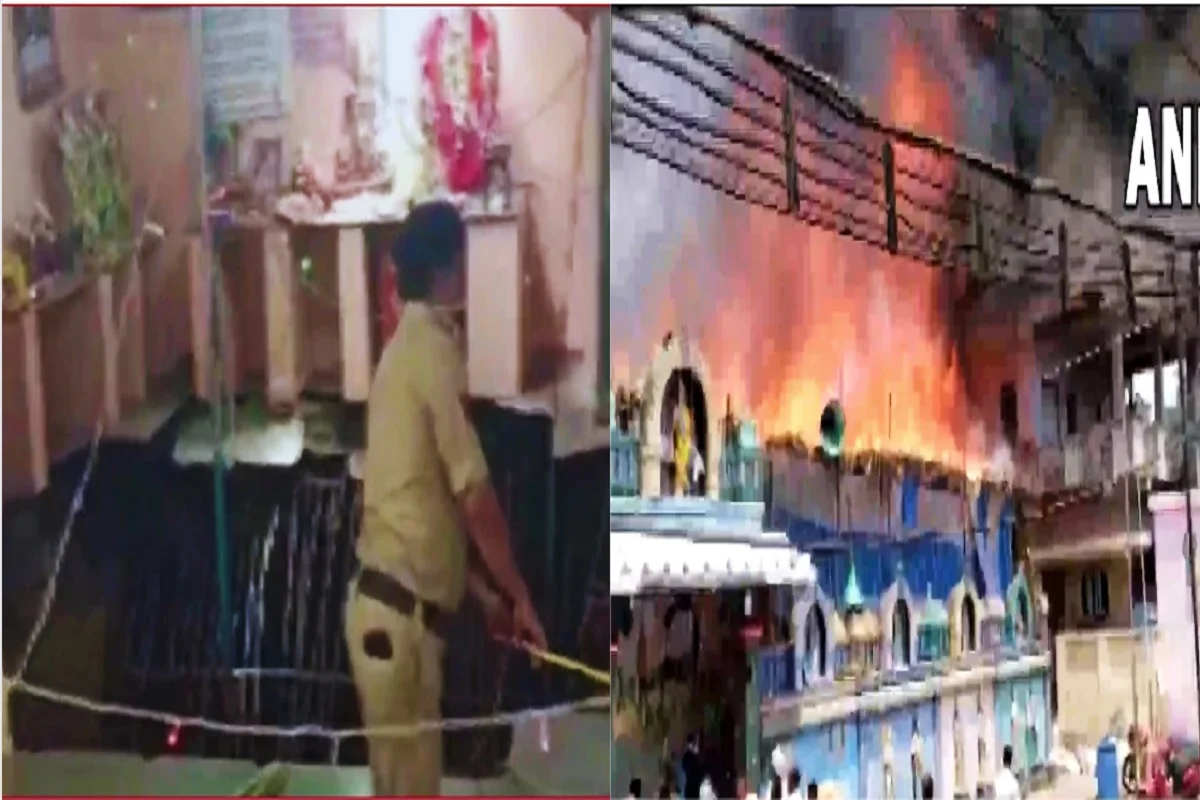 Big Incidents On Ram Navami:  Roof Top Collapse In Baleshwar Mahadev Mandir MP, Meanwhile Fire Broke Out In Venugopal Swami Temple AP