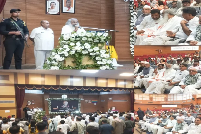 A memorial service For Senior Congress Leader Swayam Prakash Goswami, With Leaders From Various Political Parties In Attendance