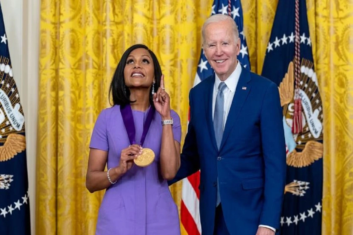Indian-American Actress Mindy Kaling Receives National Humanities Medal By US President