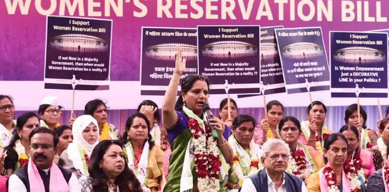 K Kavitha on Hunger Strike For Early Passage of Women’s Reservation Bill