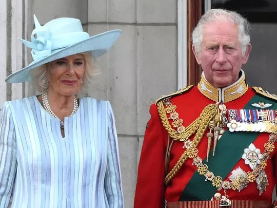 Britain’s King Charles III with Queen Consort Camilla