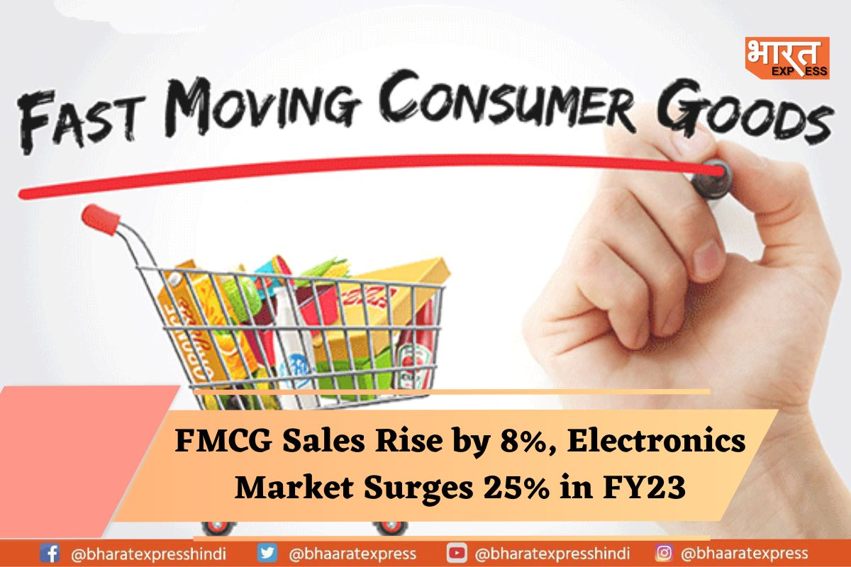 FY23 Witnesses 8% Increase in FMCG Sales, Electronics Elevates by 25%