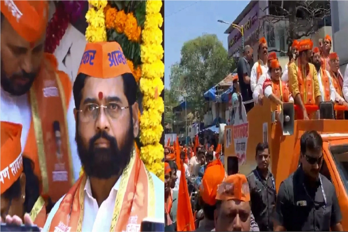Maha: CM Eknath Shinde Leads Savarkar Gaurav Yatra In Thane City