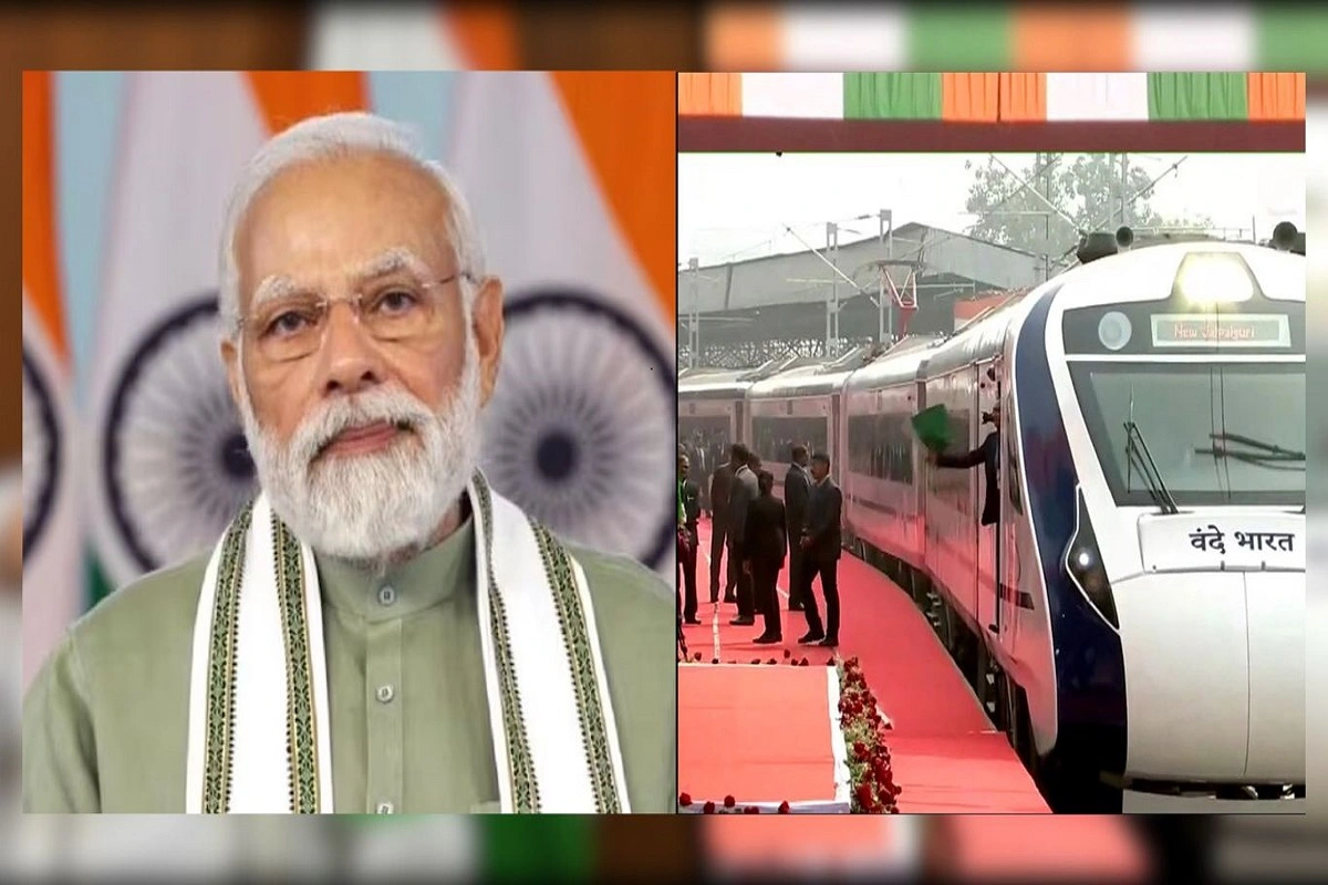 “Laddus In Both Hands Of Gehlot Ji,” Says PM Modi While Inaugurating Vande Bharat Express