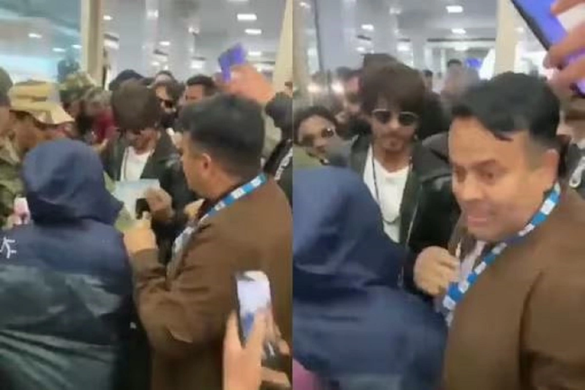 Shah Rukh Khan MOBBED At Srinagar Airport, Fans Refuse to Let Him Go Without Selfies, Watch Here