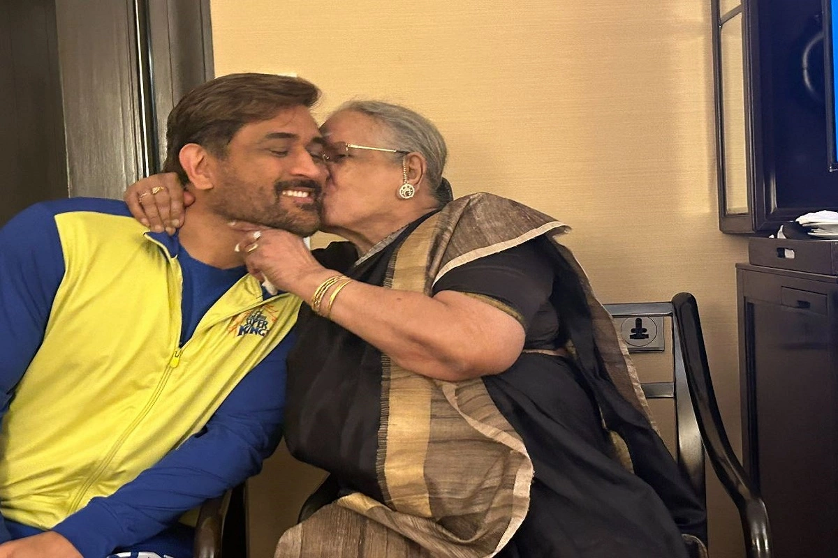 CSK Captain MS Dhoni Meets BJP MLA’s Mother-In-Law, Picture Goes Viral On Social Media