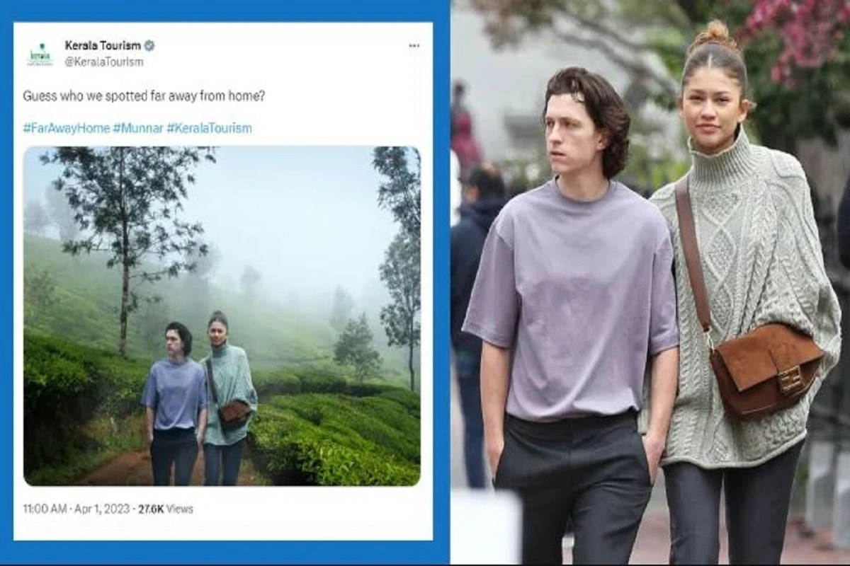 April Fool Prank By Kerala Tourism As They Share Edited Pictures Of Hollywood Stars Tom Holland and Zendaya