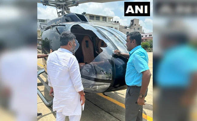 Karnataka Congress Chief DK Shivakumar’s Helicopter Makes Emergency Landing