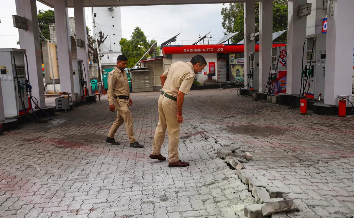 Explosion At A Jammu Petrol Pump Following A Power Board Short Circuit