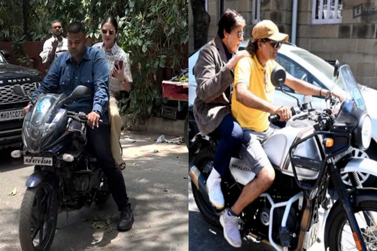 “Where Is The Helmet?” Mumbai Police To Take Actions On Helmet-Less Pics Of Big B & Anushka Sharma