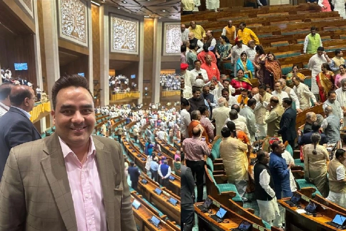Bharat Express News Network Chairman Upendrra Rai Attended The Inauguration Of The New Parliament House