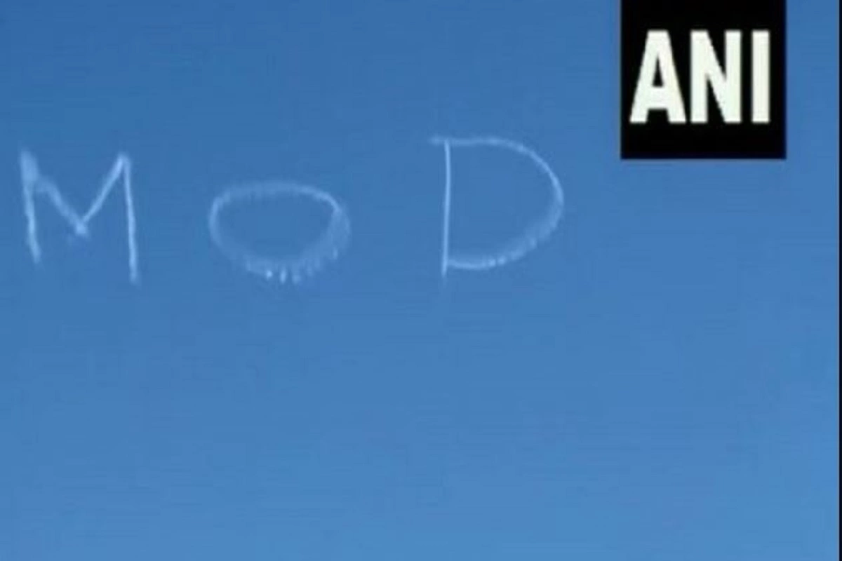 Plane Traces Welcome Modi Message In Sydney