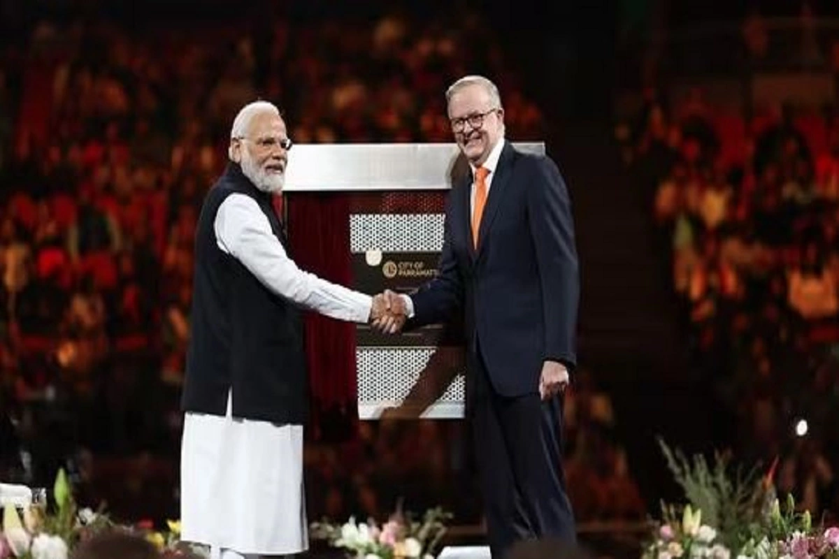 PM Modi, Aus Counterpart Jointly Lay Foundation Stone Of ‘Little India’ During Special Community Event In Sydney