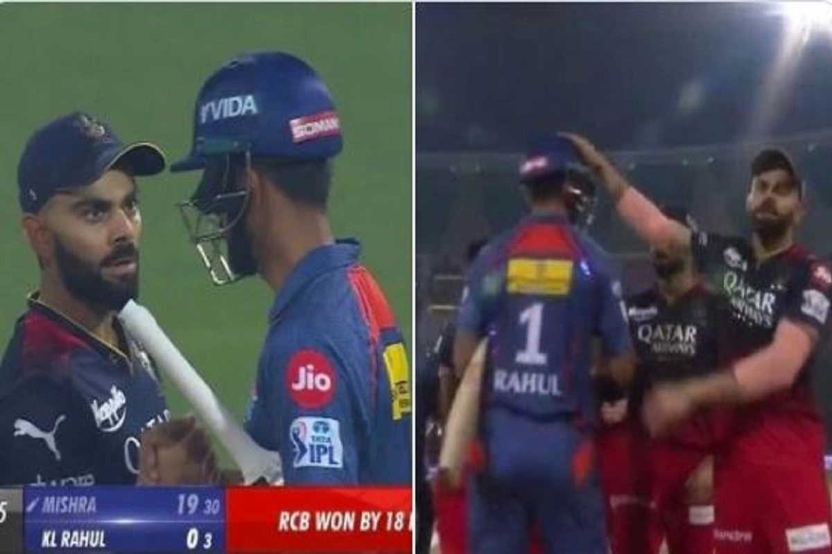 Watch How Virat And Siraj Burn The Internet With Incredible Gestures For KL Rahul After RCB Defeated LSG By 18 Runs