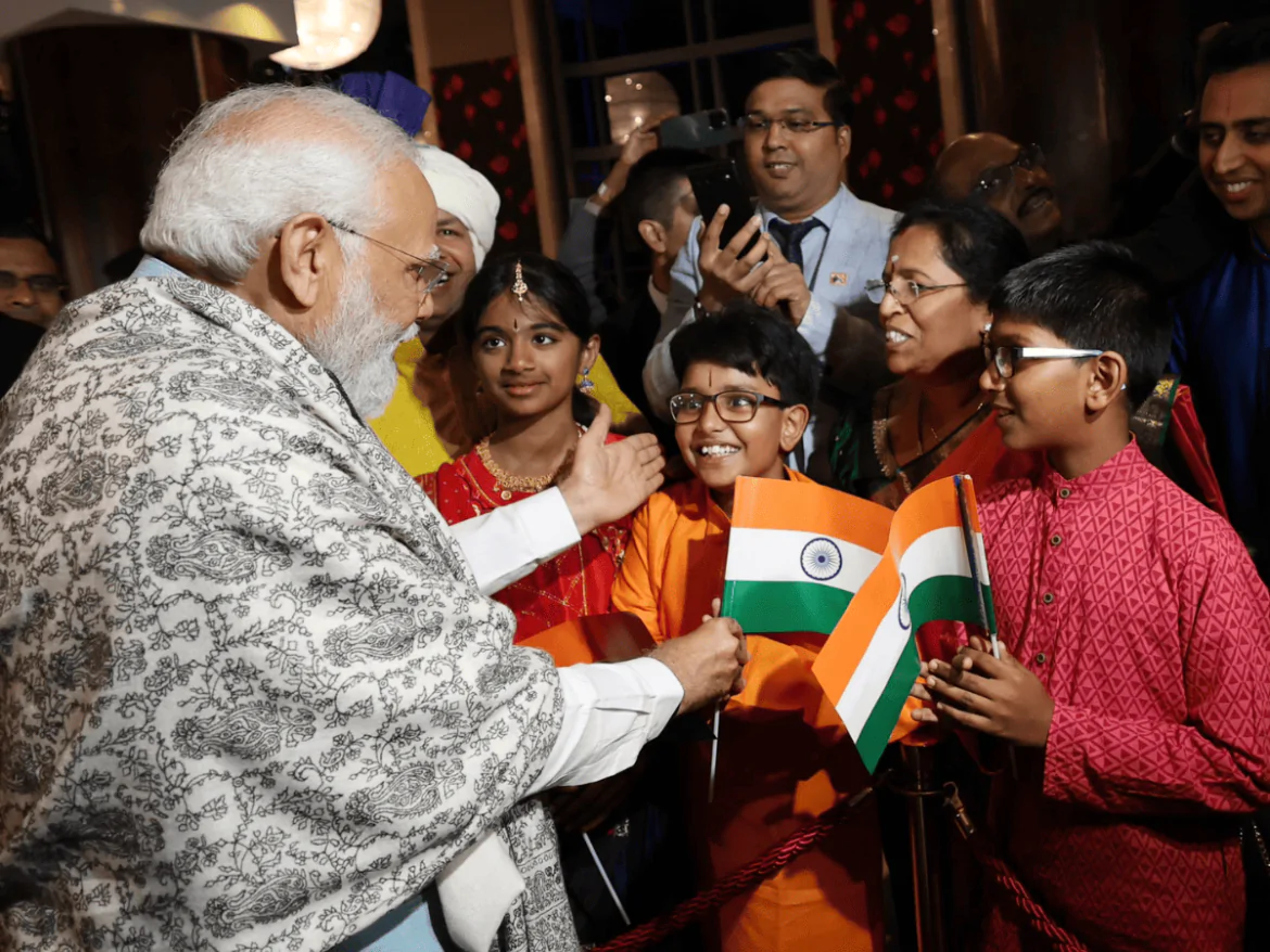 Indian Community Warmly Welcomes PM Modi In Sydney, Australia