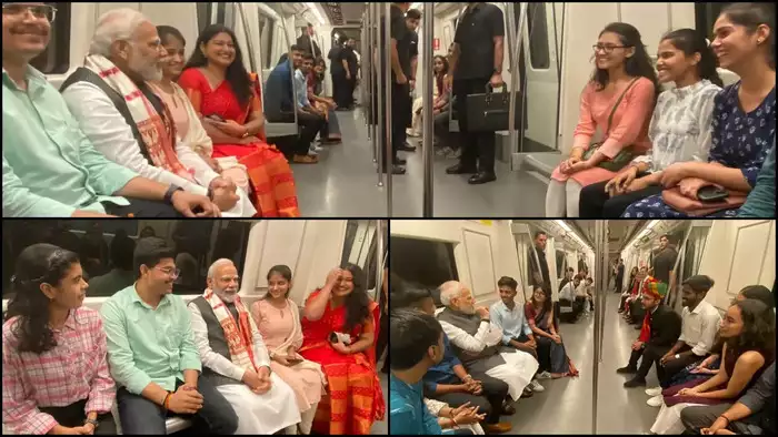 PM Modi Travels By Delhi Metro To Attend Centenary Celebration Of Delhi University