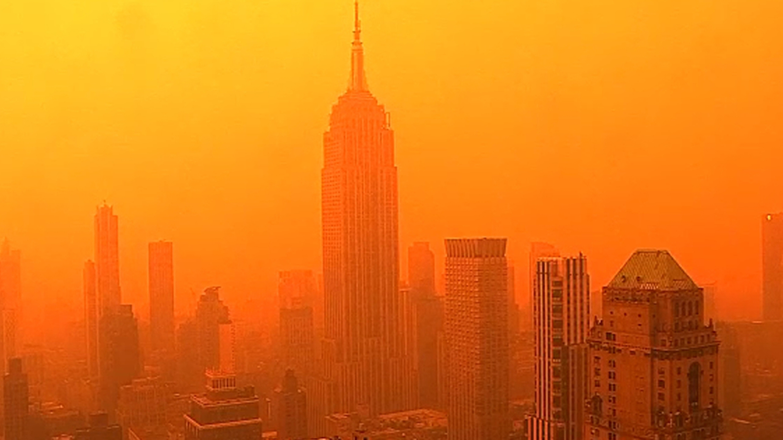The Orange City New York: Smoke Envelopes The Sky Giving It Shades Of Orange