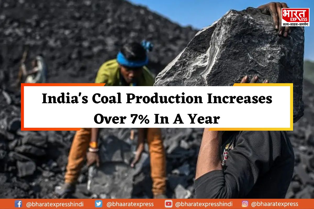 India’s Coal Production Grows 7.10% In a Year