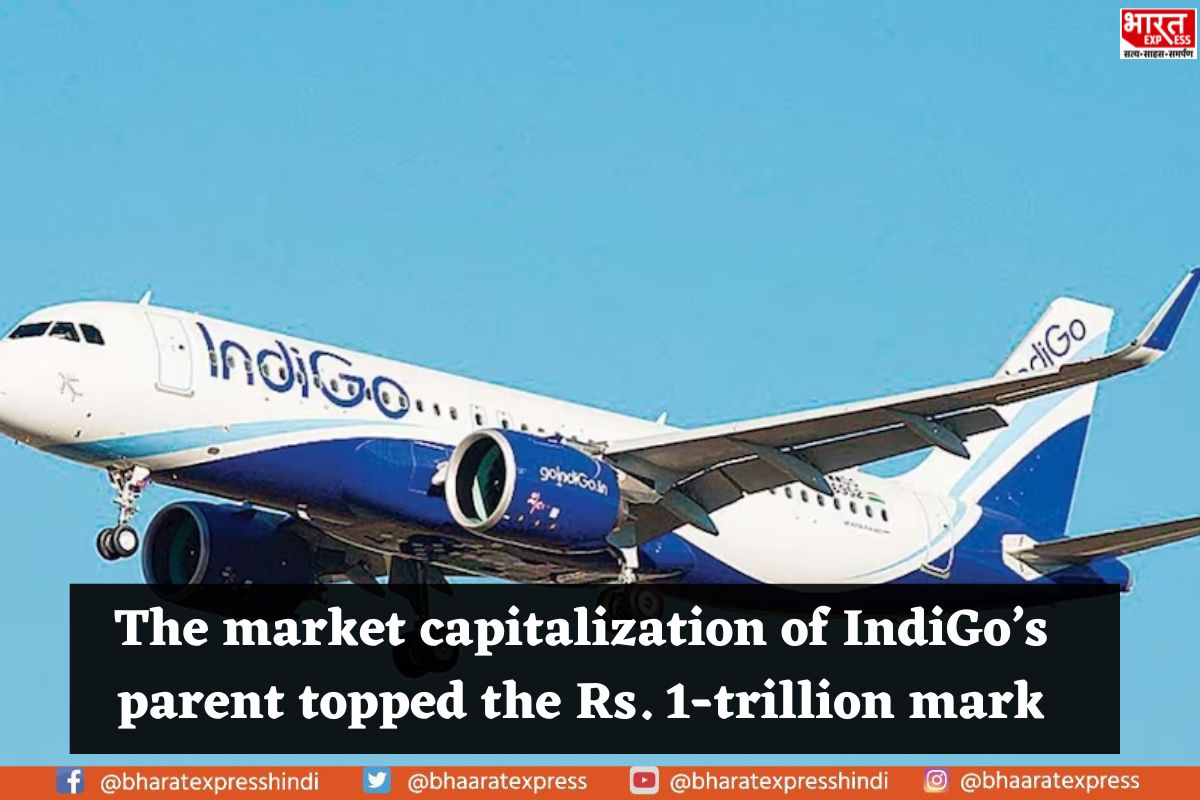 IndiGo Becomes India’s First Airline to Cross Rs 1-trillion M-cap Mark