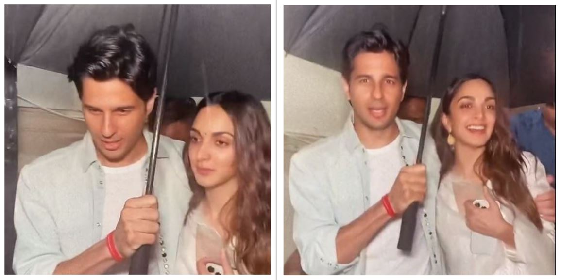 Sidharth Malhotra Covers Kiara Advani From Rain While Holding Her Close; Viewers On Social Media Are Impressed