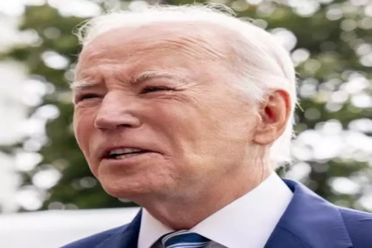 White House: Sleep Device Caused Mysterious Line On Joe Biden’s Face