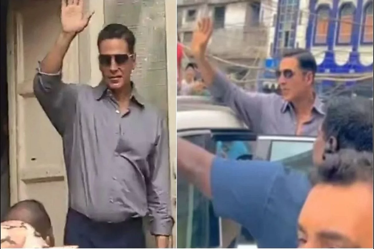 Akshay Kumar was spotted near Jama Masjid