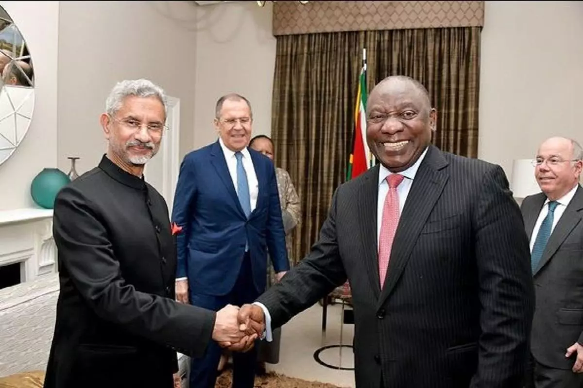 Jaishankar Calls On South Africa’s President On Sidelines Of BRICS Meeting