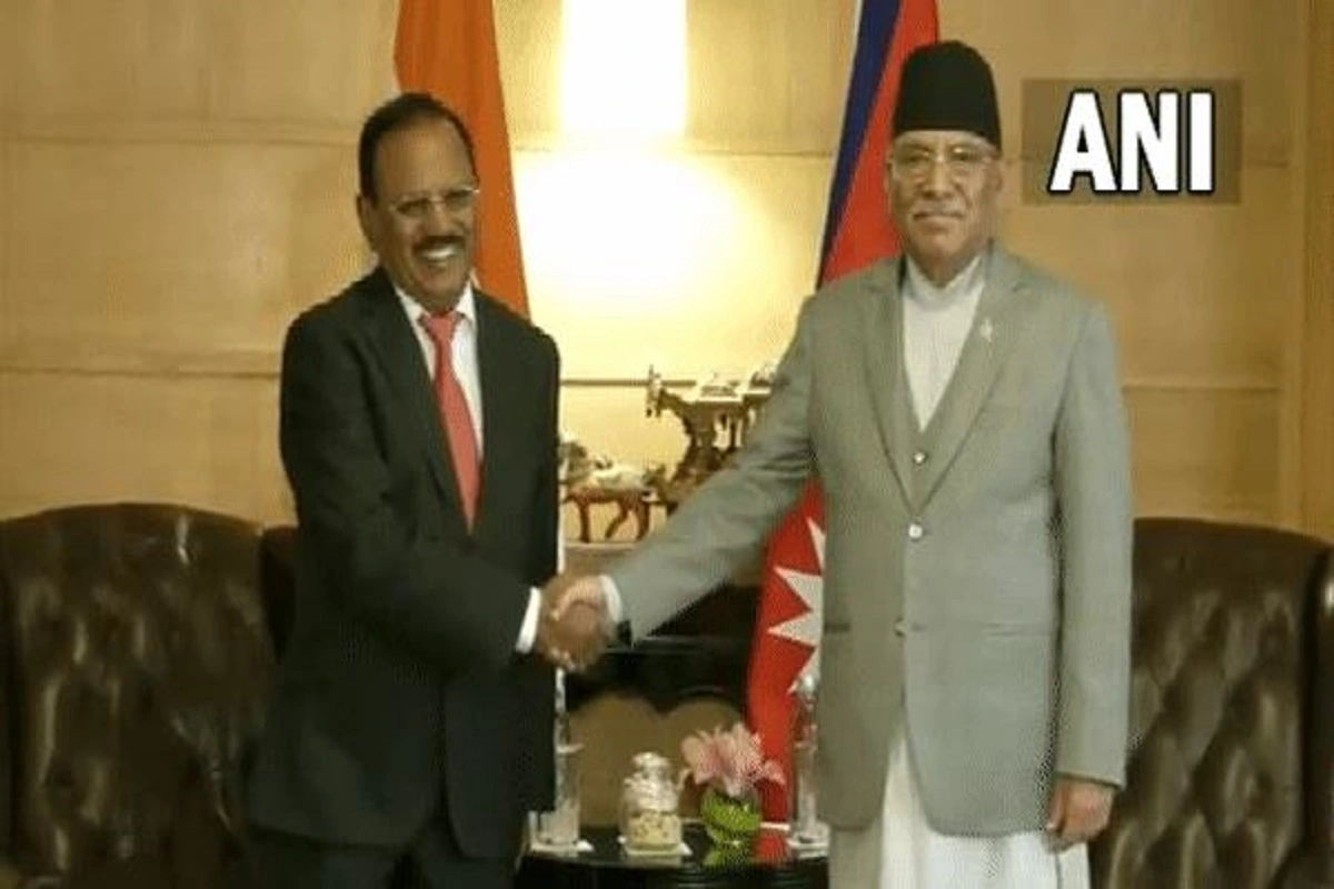NSA Ajit Doval Calls On Nepal PM Pushpa Kamal Dahal ‘Prachanda’ In Delhi