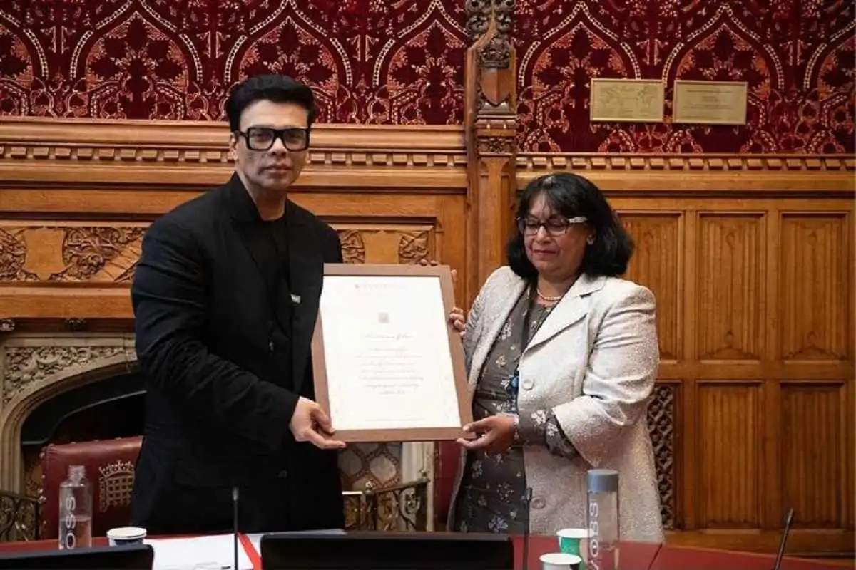 Karan Johar Awarded By The British Parliament For His Contribution In Global Cinema, See Here