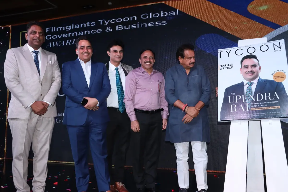 Chief Of Bharat Express Upendrra Rai Graced The Cover Page Of Tycoon Magazine, Said – Achievements Add To Responsibility
