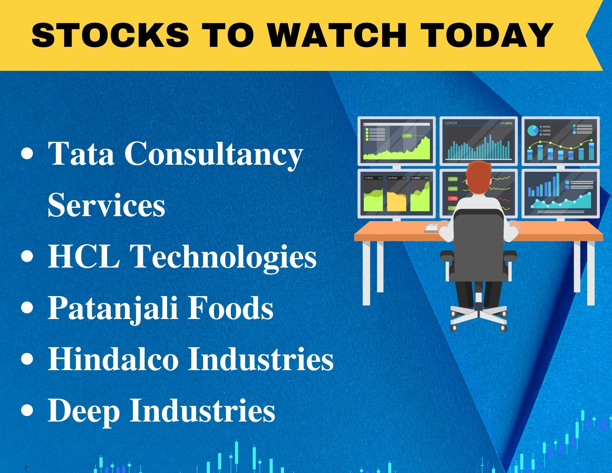 Stocks In News: Tata Consultancy Services, HCL Technologies, Patanjali Foods And More