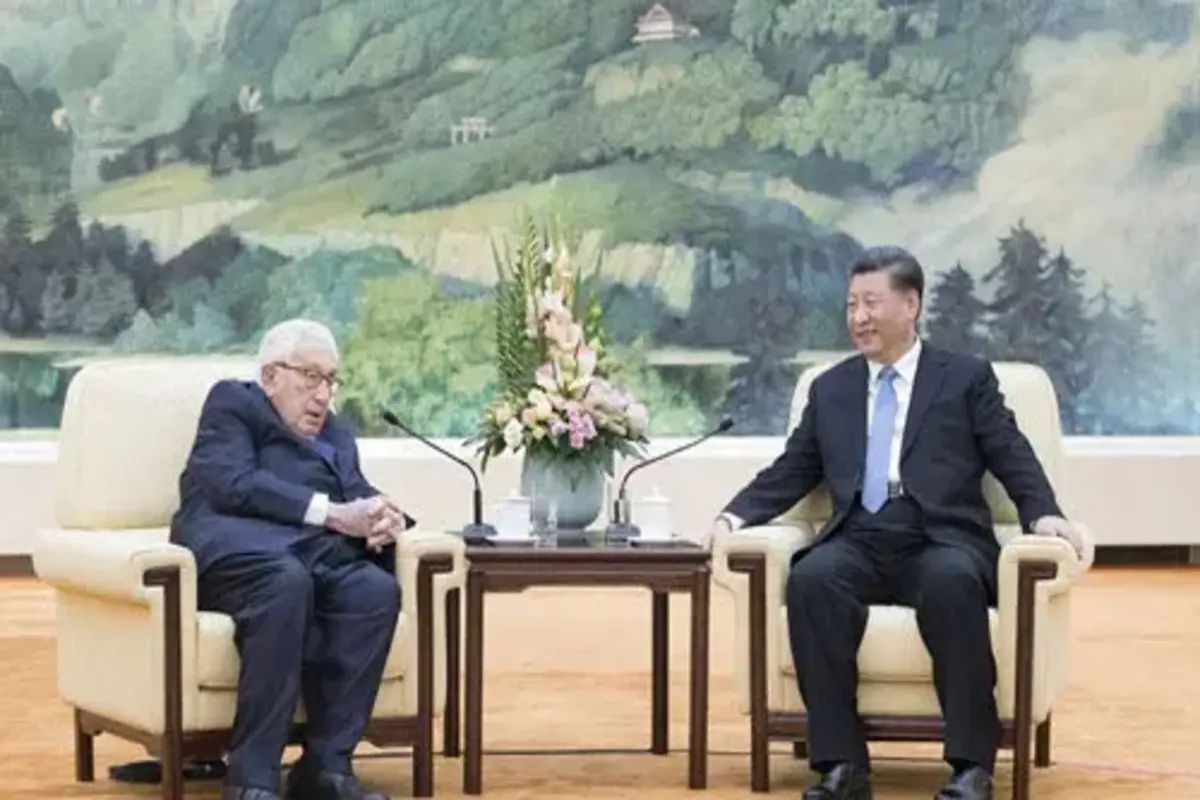 Xi Jinping Meets With Former US Secretary Of State Henry Kissinger In Beijing