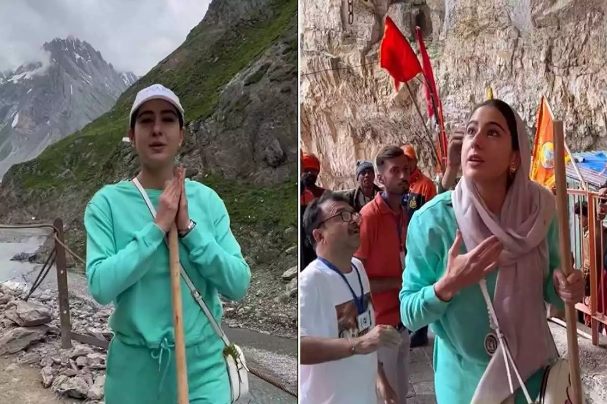 Sara Ali Khan posted a video from her Amarnath Yatra