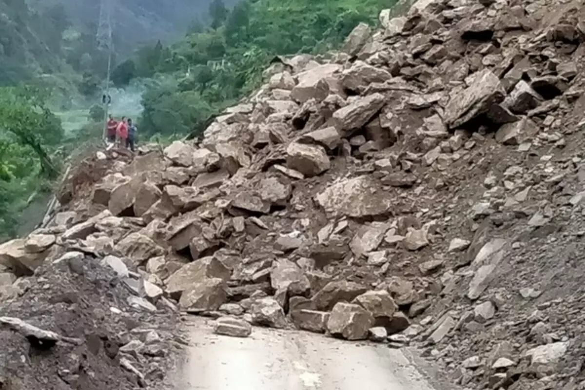 Uttarakhand: Landslide At Chamoli Blocks, Badrinath National Highway