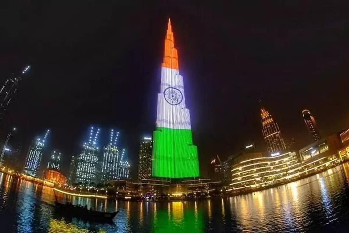 “Long Live India UAE Friendship”: Burj Khalifa Illuminates Tiranga On Independence Day