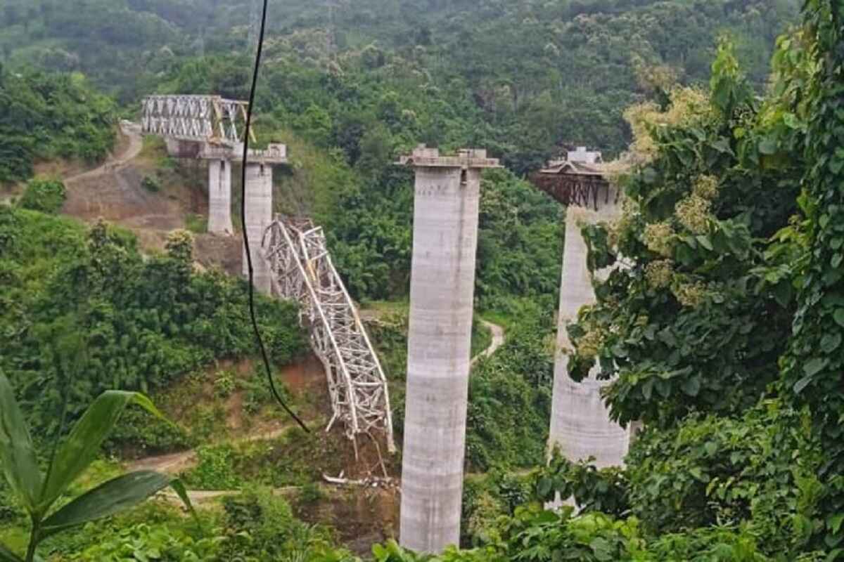 Railway Bridge Being Built Collapses In Mizoram, 17 killed