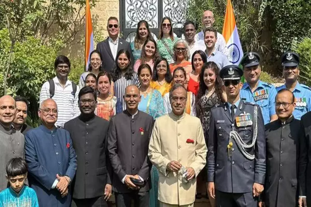 Indian Ambassador Sanjeev Singla Unfurls National Flag To Celebrate India’s Independence Day In Israel