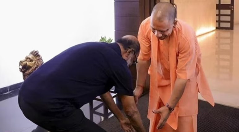 Facing criticism for touching CM Yogi’s feet, here is what Rajinikanth says