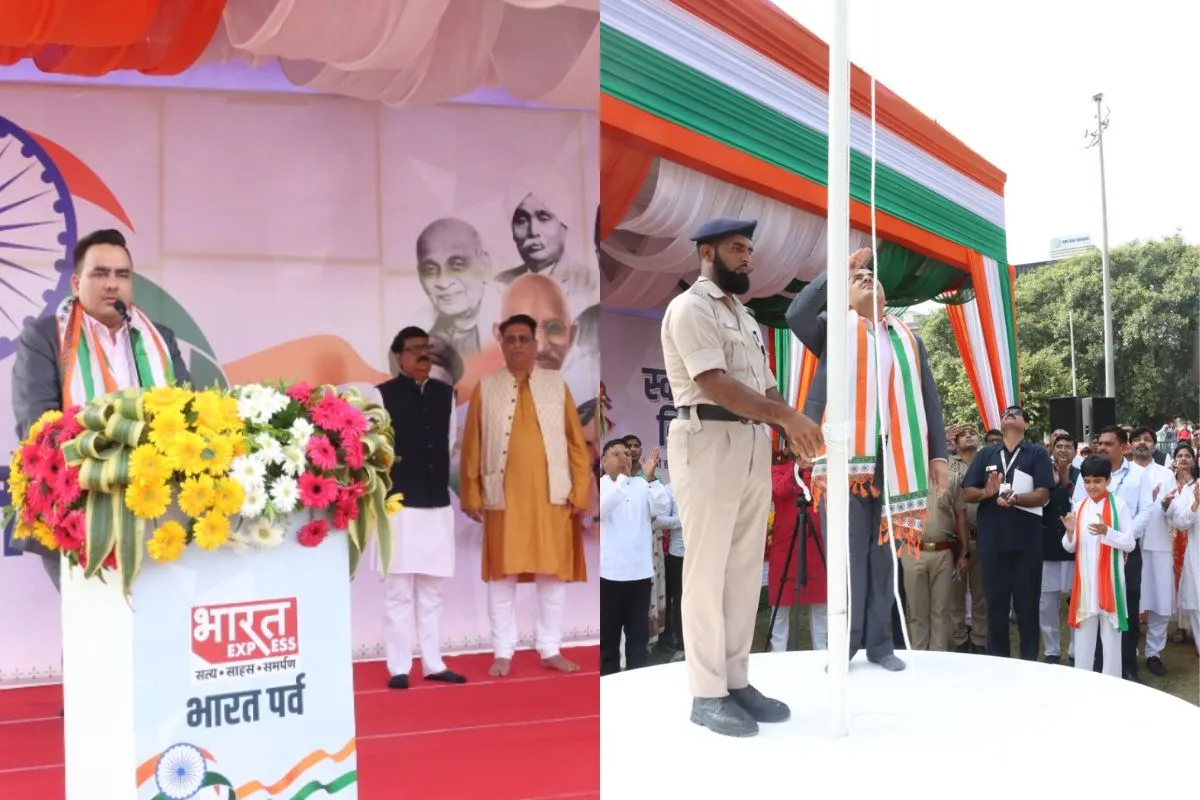 Chairman Upendra Rai Hoisted The Tricolor In The Headquarters Of Bharat Express News Network, Saluted The Heroes Of Freedom